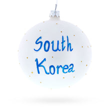Load image into Gallery viewer, Flag of South Korea Glass Ball Christmas Ornament 4 Inches
