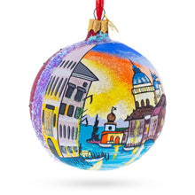 Load image into Gallery viewer, Venetia, Italy Glass Ball Christmas Ornament 4 Inches