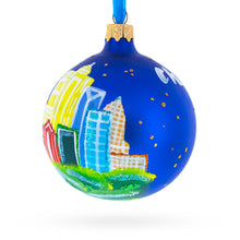 Load image into Gallery viewer, Charlotte, North Carolina, USA Glass Christmas Ornament 3.25 Inches
