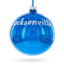 Load image into Gallery viewer, Jacksonville, Florida, USA Glass Ball Christmas Ornament 4 Inches
