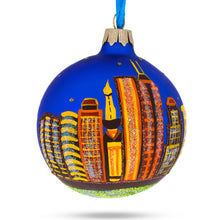 Load image into Gallery viewer, Indianapolis, Indiana, USA Glass Christmas Ornament 3.25 Inches