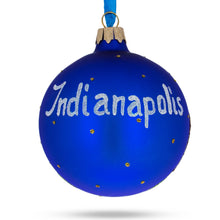 Load image into Gallery viewer, Indianapolis, Indiana, USA Glass Christmas Ornament 3.25 Inches