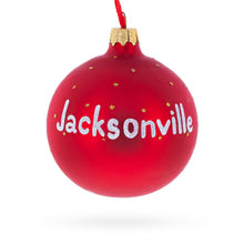 Load image into Gallery viewer, Jacksonville, Florida, USA Glass Christmas Ornament 3.25 Inches