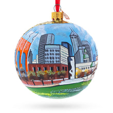 Load image into Gallery viewer, Indianapolis, Indiana, USA Glass Ball Christmas Ornament 4 Inches