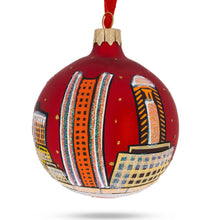 Load image into Gallery viewer, Columbus, Ohio, USA Glass Christmas Ornament 3.25 Inches