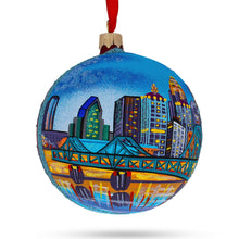 Load image into Gallery viewer, Louisville, Kentucky, USA Glass Ball Christmas Ornament 4 Inches