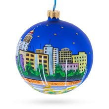 Load image into Gallery viewer, Fresno, California, USA Glass Ball Christmas Ornament 4 Inches