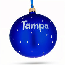 Load image into Gallery viewer, Tampa, Florida, USA Glass Ball Christmas Ornament 4 Inches
