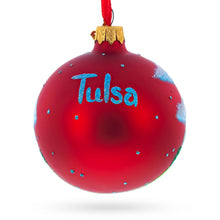 Load image into Gallery viewer, Tulsa, Oklahoma, USA Glass Christmas Ornament 3.25 Inches