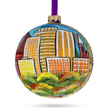 Load image into Gallery viewer, Colorado Springs, Colorado, USA Glass Ball Christmas Ornament 4 Inches