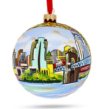 Load image into Gallery viewer, Cincinnati, Ohio Glass Ball Christmas Ornament 4 Inches