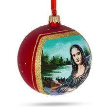 Load image into Gallery viewer, 1506 Leonardo da Vinci's 'Mona Lisa' Glass Ball Christmas Ornament 4 Inches