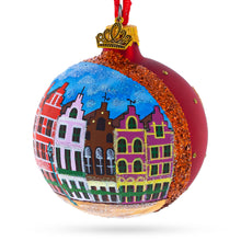 Load image into Gallery viewer, Markt of Bruges, Belgium Glass Ball Christmas Ornament 3.25 Inches