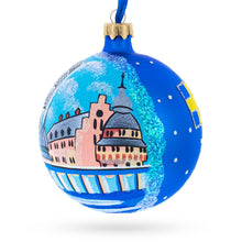 Load image into Gallery viewer, Vadstena Castle, Stockholm, Sweden Glass Ball Christmas Ornament 4 Inches