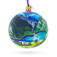 Load image into Gallery viewer, Geirangerfjord, Norway Glass Ball Christmas Ornament 4 Inches