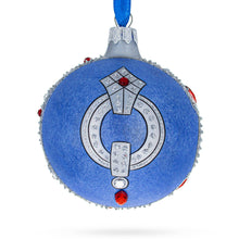 Load image into Gallery viewer, French Designer Luxury Ring Glass Ball Christmas Ornament 3.25 Inches