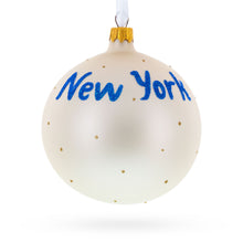 Load image into Gallery viewer, New York State, USA Glass Ball Christmas Ornament 4 Inches