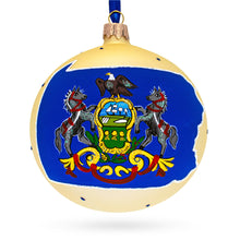 Load image into Gallery viewer, Pennsylvania State, USA Glass Ball Christmas Ornament 4 Inches
