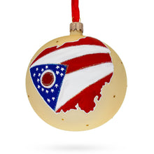 Load image into Gallery viewer, Ohio State, USA Glass Ball Christmas Ornament 4 Inches