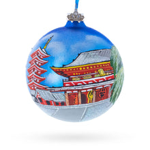 Load image into Gallery viewer, Asakusa, Tokyo, Japan Glass Ball Christmas Ornament 4 Inches