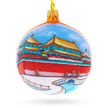 Load image into Gallery viewer, Forbidden City, Beijing, China Glass Ball Christmas Ornament 4 Inches