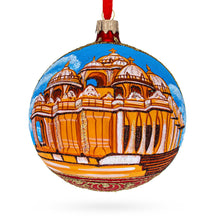 Load image into Gallery viewer, Swaminarayan Akshardham, New Delhi, India Glass Ball Christmas Ornament 4 Inches