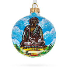 Load image into Gallery viewer, Tian Tan Buddha (Big Buddha), Hong Kong Glass Ball Christmas Ornament 3.25 Inches