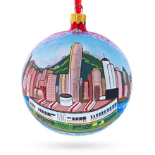 Load image into Gallery viewer, Star Ferry, Hong Kong Glass Ball Christmas Ornament 4 Inches