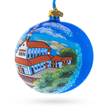 Load image into Gallery viewer, Mount Monserrate, Bogota, Colombia Glass Ball Christmas Ornament 4 Inches