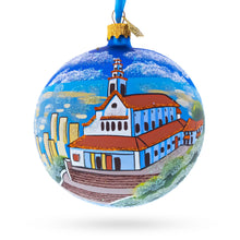 Load image into Gallery viewer, Mount Monserrate, Bogota, Colombia Glass Ball Christmas Ornament 4 Inches