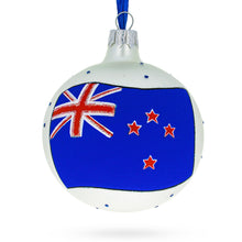 Load image into Gallery viewer, Flag of New Zealand Glass Ball Christmas Ornament 3.25 Inches