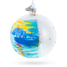 Load image into Gallery viewer, 1874 'Impression Sunrise' by Claude Monet Glass Ball Christmas Ornament 4 Inches