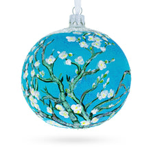 Load image into Gallery viewer, 1890 'Branches with Almond Blossom' by Vincent Van Gogh Glass Ball Christmas Ornament 4 Inches
