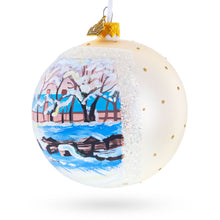 Load image into Gallery viewer, 1869 'The Magpie' by Claude Oscar Monet Glass Ball Christmas Ornament 4 Inches