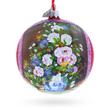 Load image into Gallery viewer, 1866 'Spring Bouquet' by Pierre Auguste Renoir Glass Ball Christmas Ornament 4 Inches