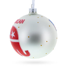 Load image into Gallery viewer, Republican Elephant Glass Ball Christmas Ornament 4 Inches