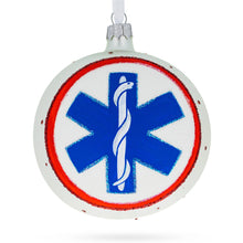 Load image into Gallery viewer, Paramedic Emergency First Responders Glass Ball Christmas Ornament 4 Inches