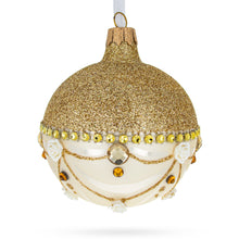 Load image into Gallery viewer, Opulent Golden Chandelier Elegance Glass Ball Christmas Ornament 3.25 Inches