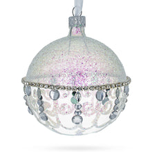 Load image into Gallery viewer, Diamond Chandelier on a Crystal Clear  Glass Ball Christmas Ornament 3.25 Inches