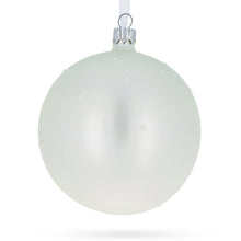 Load image into Gallery viewer, Snowmen Celebrating 'Our First Christmas' Glass Ball Christmas Ornament 4 Inches