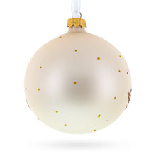 Load image into Gallery viewer, Ferret Glass Ball Christmas Ornament 4 Inches