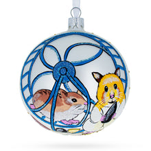 Load image into Gallery viewer, Hamsters Glass Ball Christmas Ornament 4 Inches