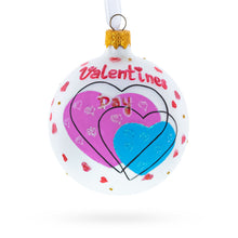 Load image into Gallery viewer, Valentine's Day Colorful Hearts Design Glass Ball Christmas Ornament 3.25 Inches