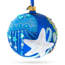 Load image into Gallery viewer, Sea Horse Glass Ball Christmas Ornament,4 Inches