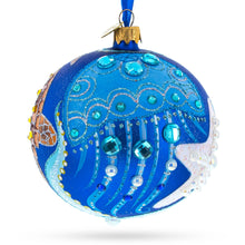 Load image into Gallery viewer, Sea Horse Glass Ball Christmas Ornament,4 Inches