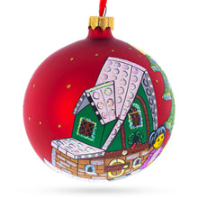 Load image into Gallery viewer, Building Blocks House Glass Ball Christmas Ornament 4 Inches