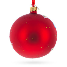 Load image into Gallery viewer, Roses Bouquet Glass Ball Christmas Ornament 4 Inches