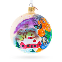 Load image into Gallery viewer, Troll the Fisherman Glass Ball Christmas Ornament 4 Inches