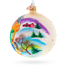 Load image into Gallery viewer, Troll the Fisherman Glass Ball Christmas Ornament 4 Inches