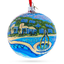 Load image into Gallery viewer, Malecon Boardwalk, Puerto Vallarta, Mexico Glass Ball Christmas Ornament 4 Inches
